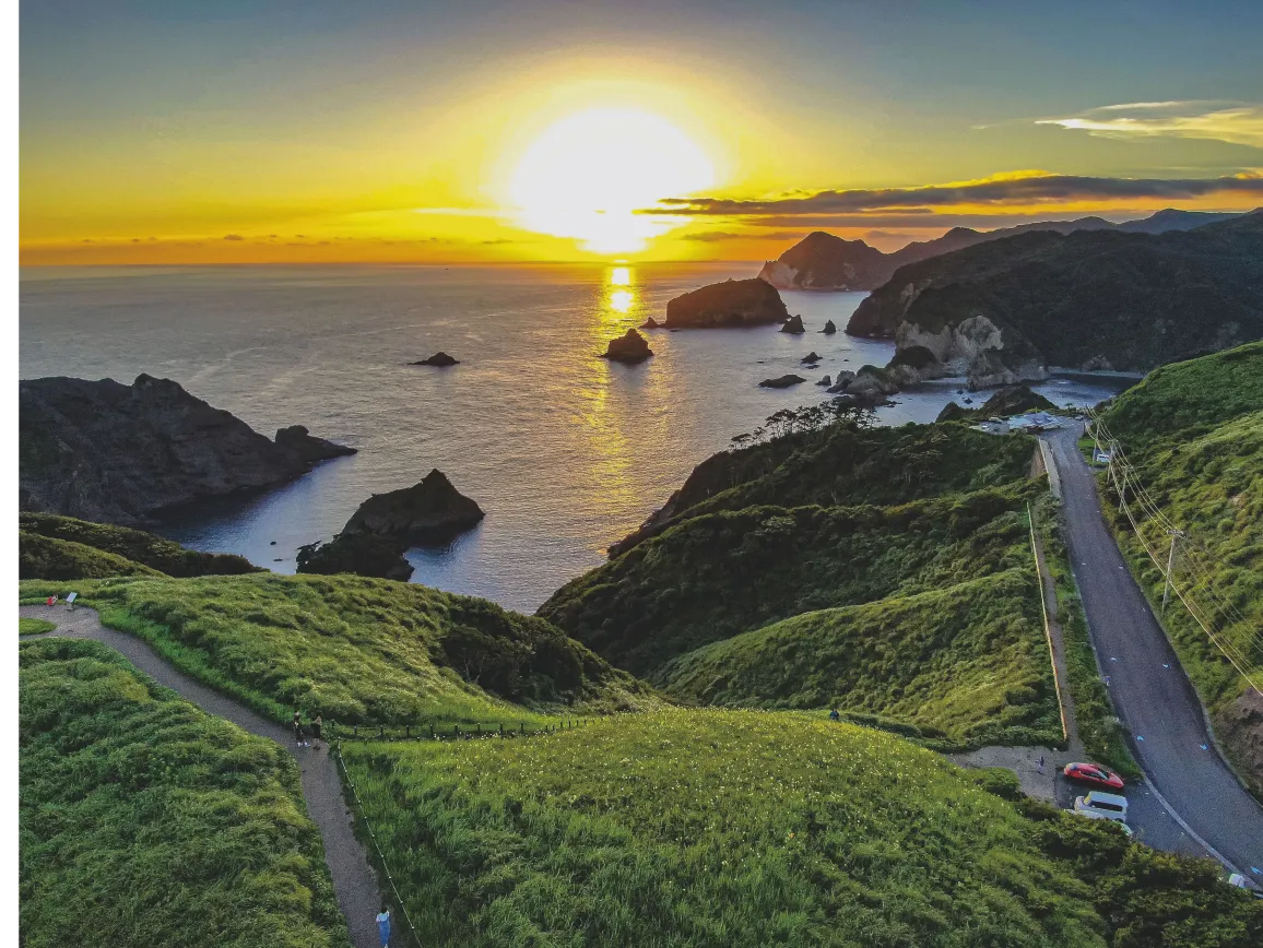 空撮の海岸線